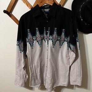 Vintage Brooks and Dunn Western Pearl snap Shirt